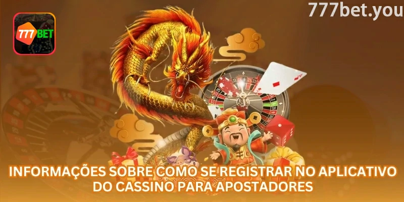 Novo cadastro na 777bet realizado pelo aplicativo em um smartphone