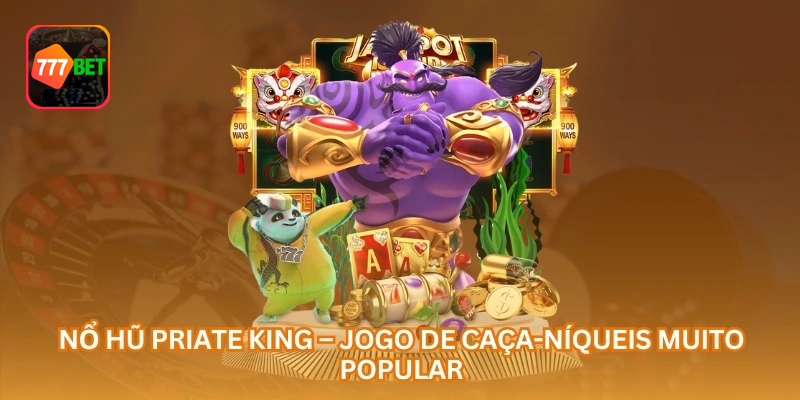 Pirate King online é um caça-níqueis com tema de piratas, rolos clássicos, 25 linhas de pagamento, símbolos especiais e possibilidade de jackpot.